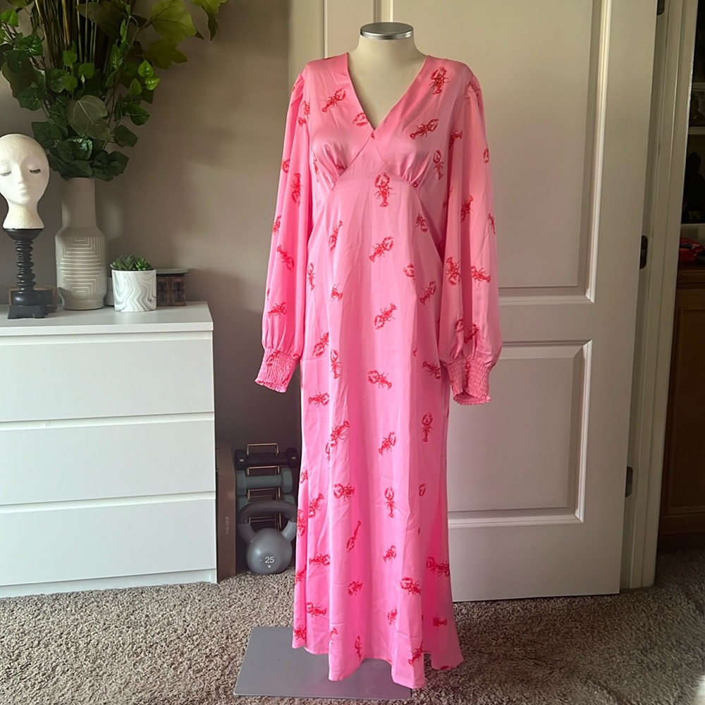 Never Fully Dressed Pink Midi Dress